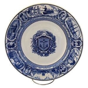 Wedgwood Etruria 1636-1936 Rhode Island 300th Anniversary Commemorative Plate